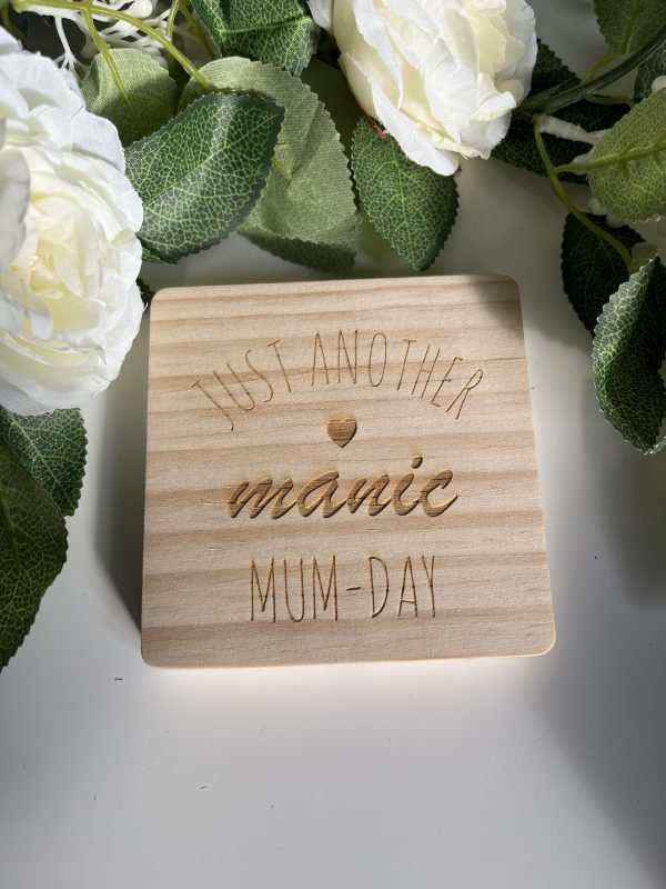 Personalised "You'll always be my Best-Tea" wooden coasters (10cm) - Image 2