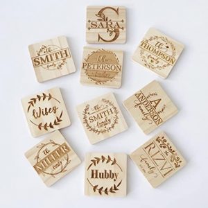 10cm Wooden Coasters