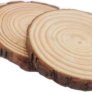 11-12cm Rustic Wooden Coasters